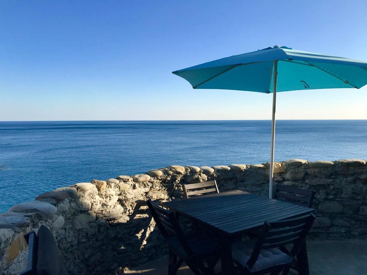 La Marina Tower Apartment With Private Sea View Terrace Vernazza Bagian luar foto