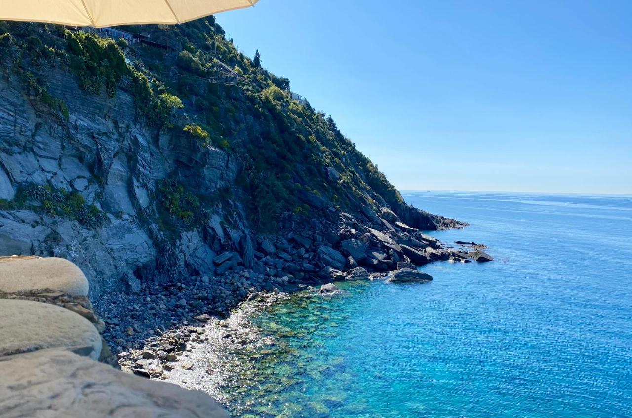 La Marina Tower Apartment With Private Sea View Terrace Vernazza Bagian luar foto